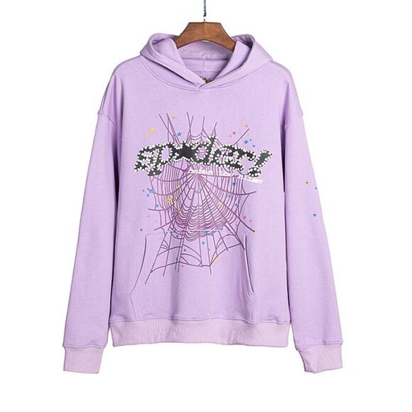 Sp5der Hoodie (purple Web Graphic) - Picture 1 of 2